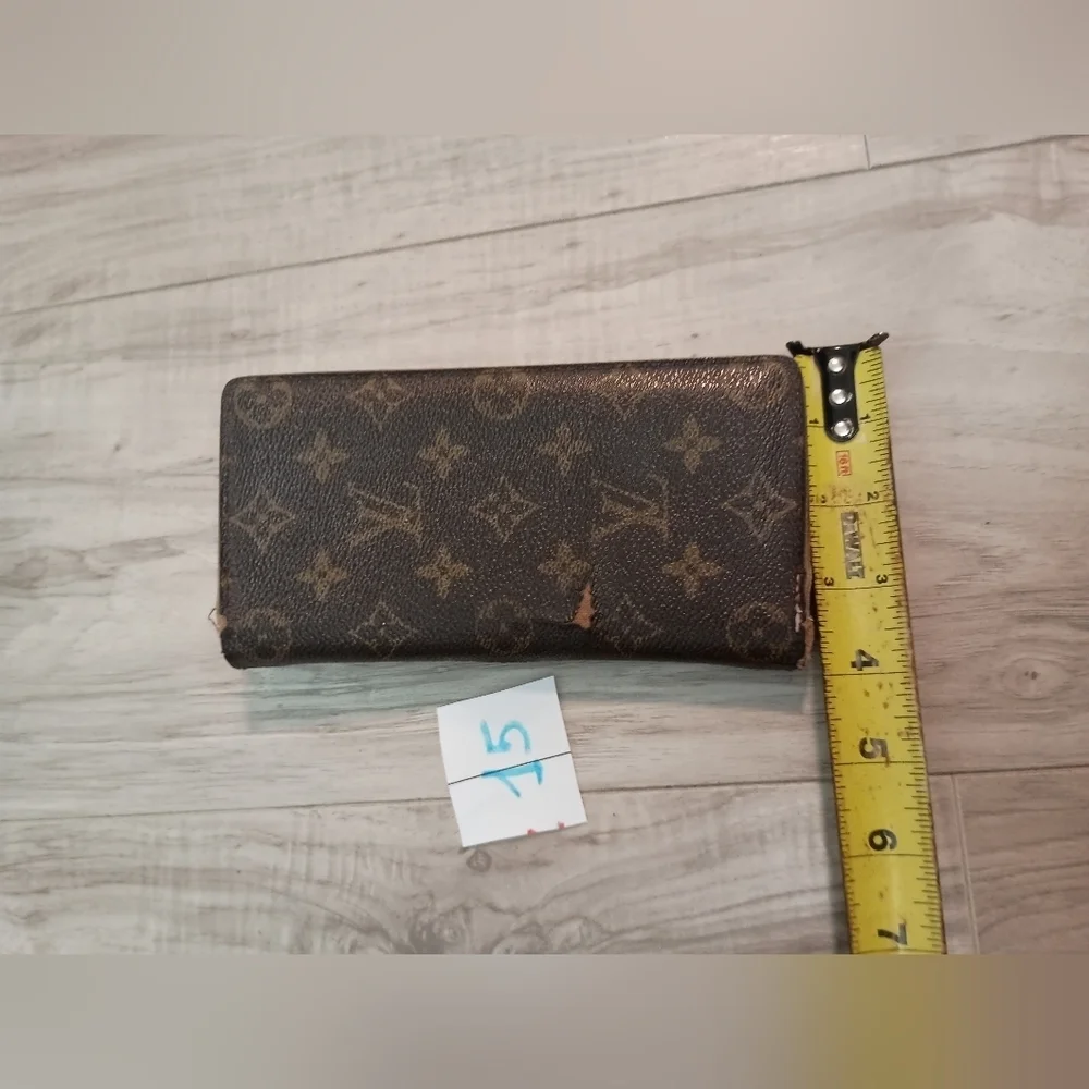 LOUIS VUITTON PORTE FOUIL BROZA MONOGRAM CANVAS Brown PVC WOMEN'S Used